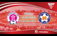 Video trực tiếp V-League 2016: CLB Hà Nội vs SHB Đà Nẵng