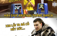 Ảnh chế: Arsenal quyết giữ truyền thống 'lót đường'; LORD Bendtner, KING Welbeck bất lực