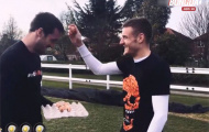 Video: Jamie Vardy dùng trứng 'đập' vào đầu đồng đội