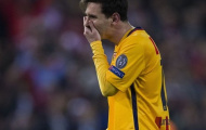 Messi 'giấu nước mắt' nhìn Atletico giành vé vào bán kết Champions League