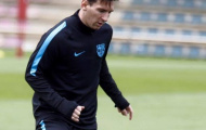 Chấn thương không nghiêm trọng, Messi đã trở lại tập luyện