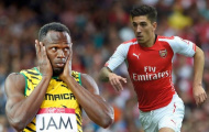 Bellerin thách đấu người nhanh nhất thế giới Usain Bolt
