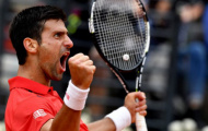 Chùm ảnh: Djokovic phấn khích sau chiến thắng kịch tính Nishikori