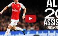 Video: Tất cả 20 đường kiến tạo của Mesut Oezil mùa 2015/16
