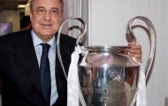 Chủ tịch Perez như trẻ lại bên cúp bạc Champions League