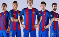 Barca chính thức công bố mẫu áo đấu mùa 2016/17
