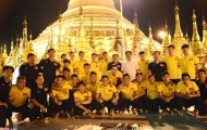 Tuyển thủ Việt Nam hào hứng thăm chùa vàng Shwedagon