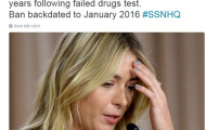 NÓNG: Maria Sharapova bị cấm thi đấu 2 năm