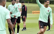 Ronaldo ‘khuấy động’ không khí buổi tập của Bồ Đào Nha
