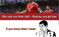 Ảnh chế: Xứ Bale hành hạ ‘U35’ Nga; ‘Thần chết’ Ramsey gieo rắc nỗi kinh hoàng