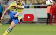 Video: 10 siêu phẩm của Zlatan Ibrahimovic cho tuyển Thụy Điển