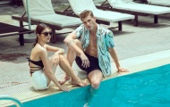 Hotgirl dao kéo mặc sexy khoe dáng bên trai Tây