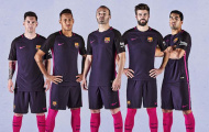 Barca trình làng mẫu áo sân khách ấn tượng