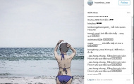Khoe ảnh bikini toàn thân, Hòa Minzy lộ hình xăm lớn gần vòng 3