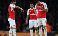 Arsenal mất cùng lúc 3 sao bự trước đại chiến Liverpool