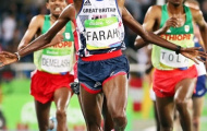 Té lộn đầu, Mo Farah vẫn lập kỳ tích lịch sử