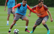 Chùm ảnh: Arsenal luyện tập trước đại chiến với Liverpool