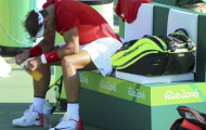 Nadal gục đầu thất vọng khi để mất HCĐ về tay Nishikori