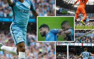 Aguero thoát thẻ đỏ, Sterling kết liễu West Ham