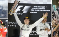 Rosberg tắm mưa champagne sau chức vô địch F1 2016