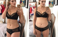 Thót tim với hình ảnh như sắp 'lộ hàng' của người đẹp Ashley James