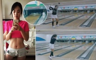 Mỹ nhân golf Hàn Quốc đánh đổ chai bowling bằng chiêu lạ