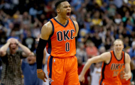 Russell Westbrook trong ngày phá kỷ lục triple double tại NBA
