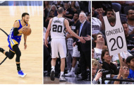 Curry khiến lần cuối của Ginobili kết thúc trong u sầu