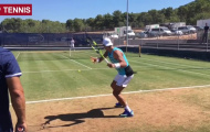 Video Nadal vùi mình tập luyện chuẫn bị cho Wimbledon 2017