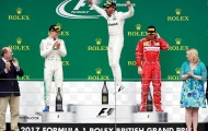 Mercedes thắng 1-2 tại British Grand Prix, Hamilton sung sướng trên bục podium