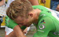 Tour de France: 'Vua nước rút' bật khóc vì chia tay giải đấu