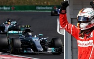 Vettel thắng chặng Hungary, Hamilton ngậm ngùi với vị trí thứ tư