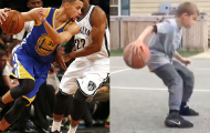 Video kỹ năng bóng rổ siêu hạng của Stephen Curry 'phiên bản nhí'