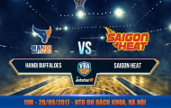 Video trực tiếp VBA 2017: Hanoi Buffaloes vs Saigon Heat