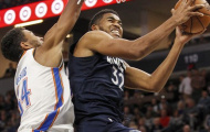 Karl-Anthony Towns ghi triple double, Timberwolves lần thứ 2 khuất phục 'thần Sấm'