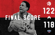 Highlights NBA: Toronto Raptors 122-118 New Orleans Pelicans
