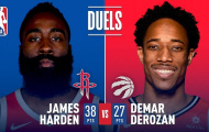 Video NBA: Màn so tài giữa James Harden và DeMar DeRozan tại Houston