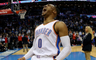 'Thần Sấm' phát uy trong hiệp một, Westbrook sung sướng tột độ