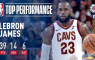 Video NBA: LeBron James lại sáng trong ngày CAVs vất vả đả bại Clippers