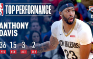 Video NBA: Anthony Davis chơi tuyệt hay trước Thunder