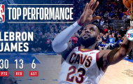Video NBA: LeBron James bừng sáng trong chiến thắng trước Sixers