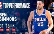 Video NBA: Xem lại màn trình diễn tốt nhất sự nghiệp của Ben Simmons