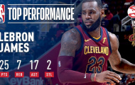 Video NBA: LeBron James chơi cực hay trước Atlanta Hawks
