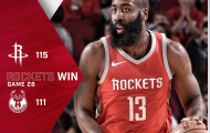 Highlights NBA: Houston Rockets 115-111 Milwaukee Bucks