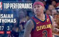 Video NBA: Màn trình diễn của Isaiah Thomas trong trận ra mắt Cavaliers