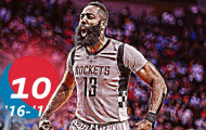 Video NBA: Top 10 pha bóng hay nhất của James Harden mùa 2016-17