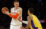  Dự đoán NBA 2017-18, Knicks (21-25) vs Lakers (16-29): Lonzo Ball ngồi nhìn Kuzma chiến Porzingis