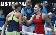Video Halep khuất phục đàn chị Kerber ở bán kết Australian Open