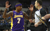 NBA 2017-18: Lakers bại trận trong ngày Isaiah Thomas ra mắt