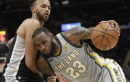 NBA 2017-18, San Antonio 110-94 Cleveland: LeBron chơi bóng một mình, Cavaliers lại thua